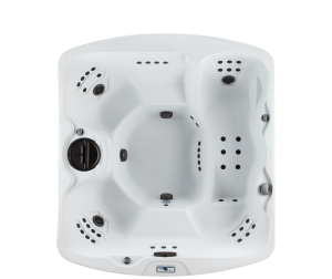 LifeSmart Leganza Arctic White Espresso Hot Tub