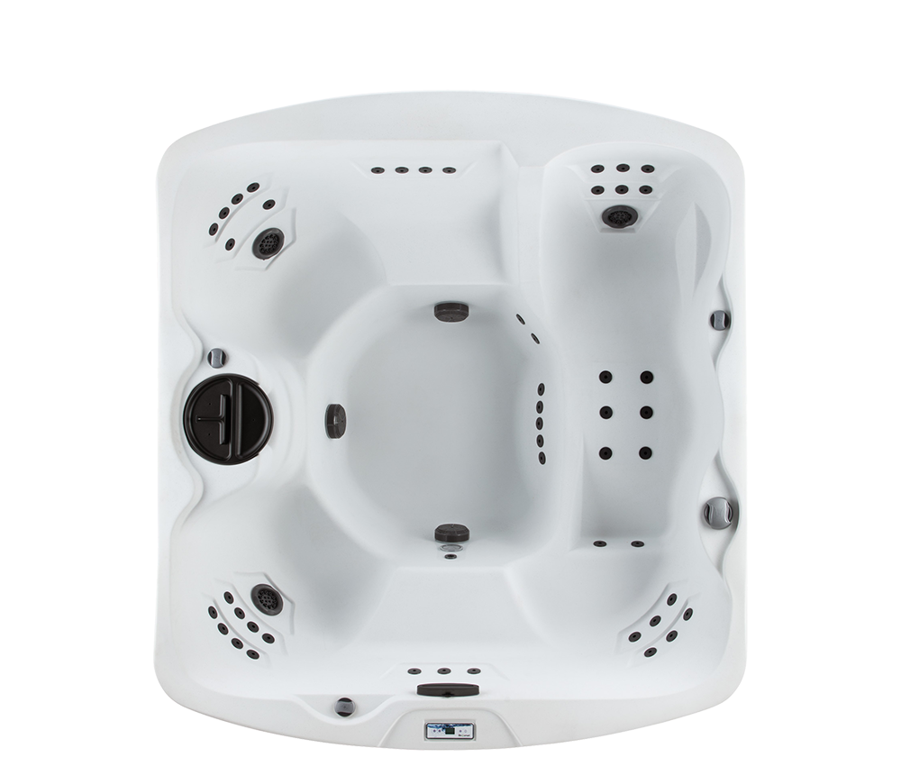 LifeSmart Leganza Arctic White Espresso Hot Tub