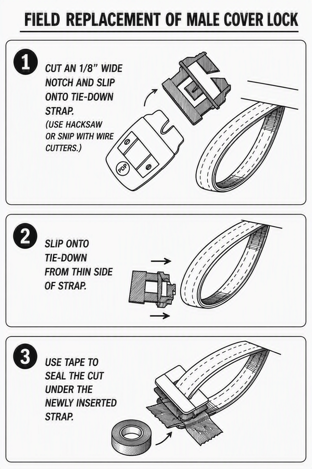 male buckle replacement
