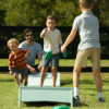 Ledge Lounger Cornhole Toss Lime Lifestyle Image 1