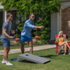 Ledge Lounger Cornhole Toss Grey Lifestyle Image 1