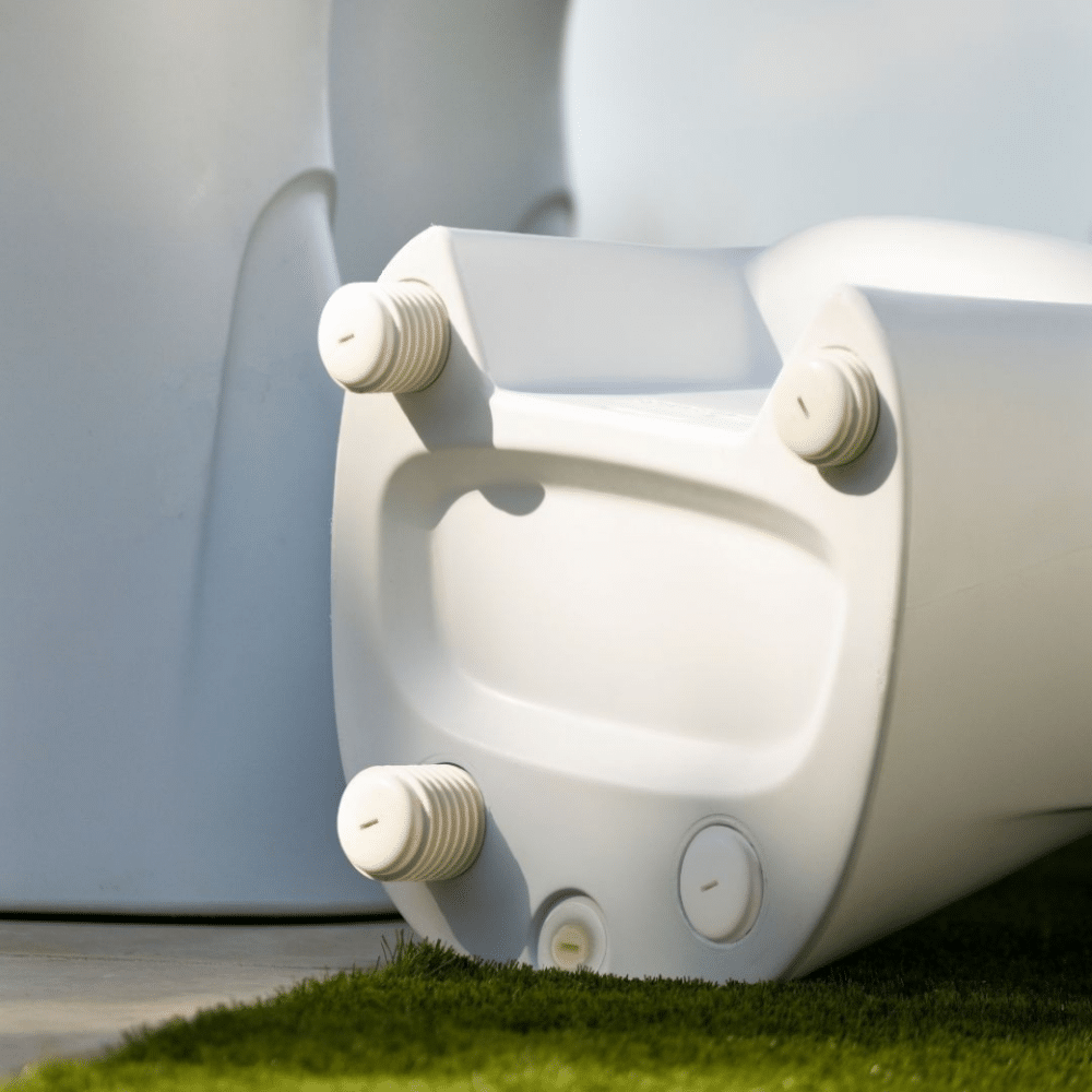 Ledge Lounger Signature Barstool White Adjustable Feet Image