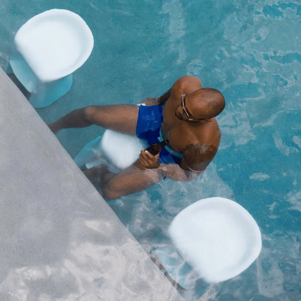 Ledge Lounger Signature Barstool White Lifestyle Image 7
