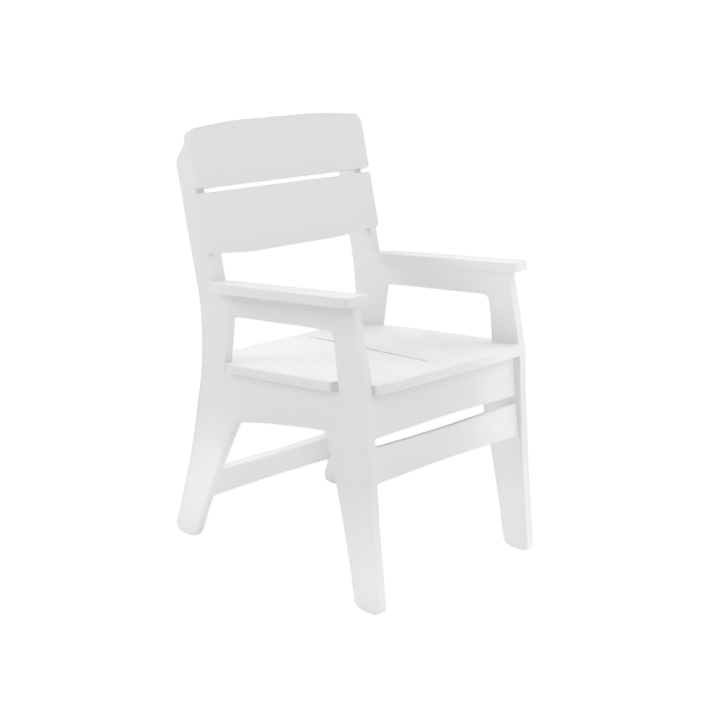 Ledge Lounger Mainstay Dining Armchair White
